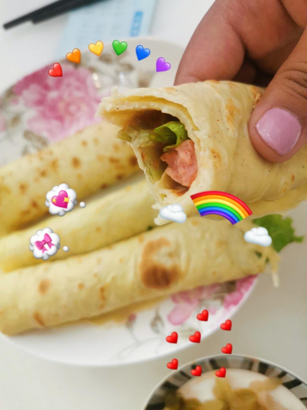 快速早餐鸡蛋葱花饼