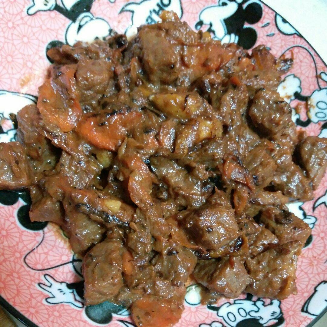 黑蒜子牛肉粒