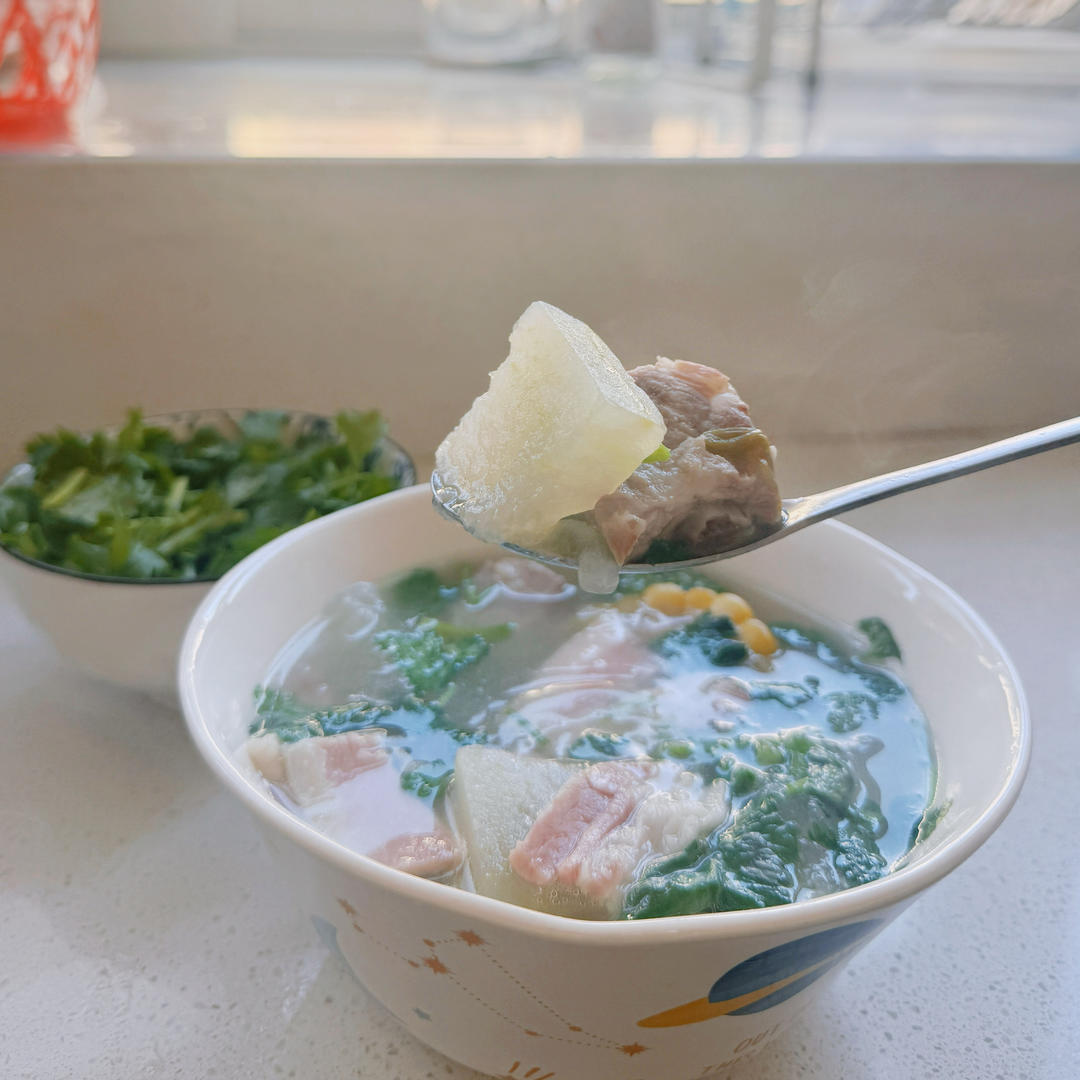 鲜到没朋友的咸肉冬瓜排骨汤