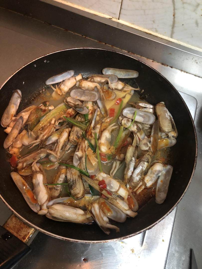 爆炒蛏子