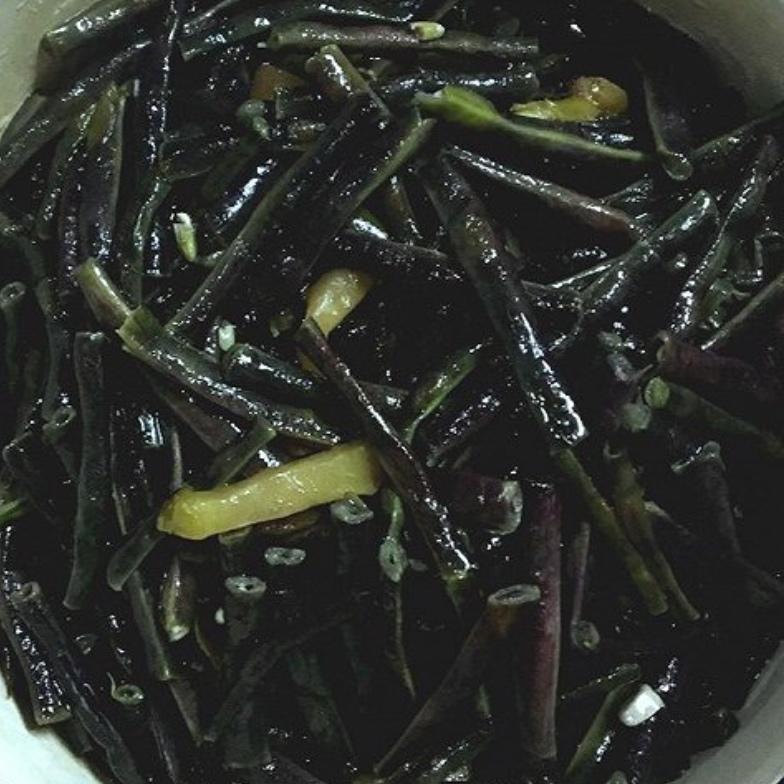 家常菜 素炒黑豇豆 手机用户小汤圆2做的素炒黑豇豆