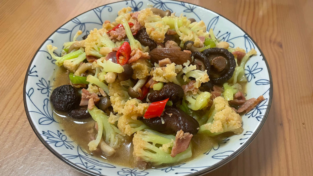 和饭店一个味道的干锅花菜