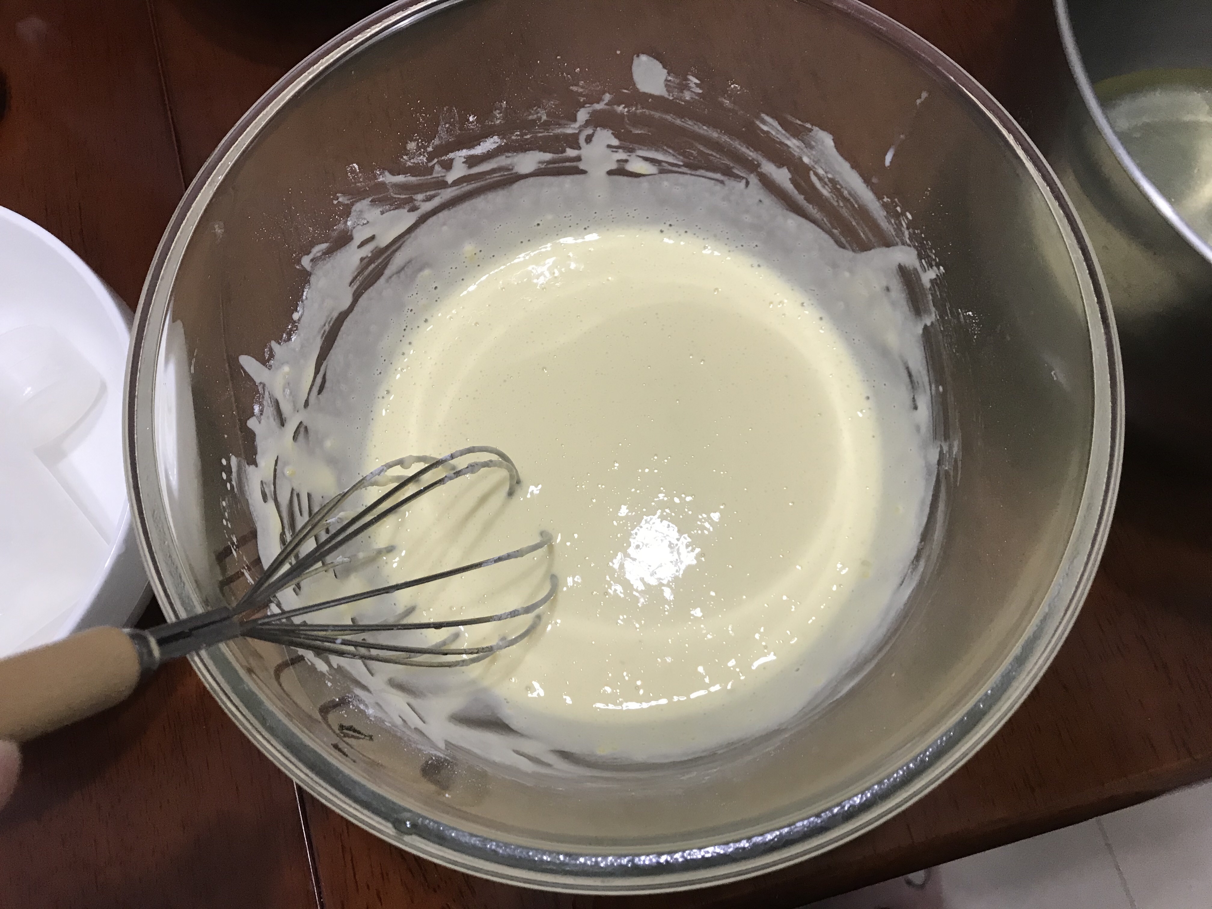 六寸低糖低脂粘米粉蛋糕美的10升烤箱的做法 步骤6