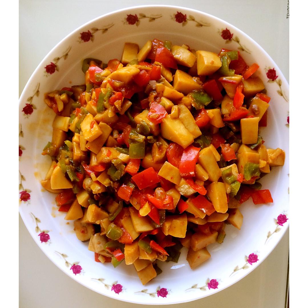 蒜蓉彩鲜杏鲍菇