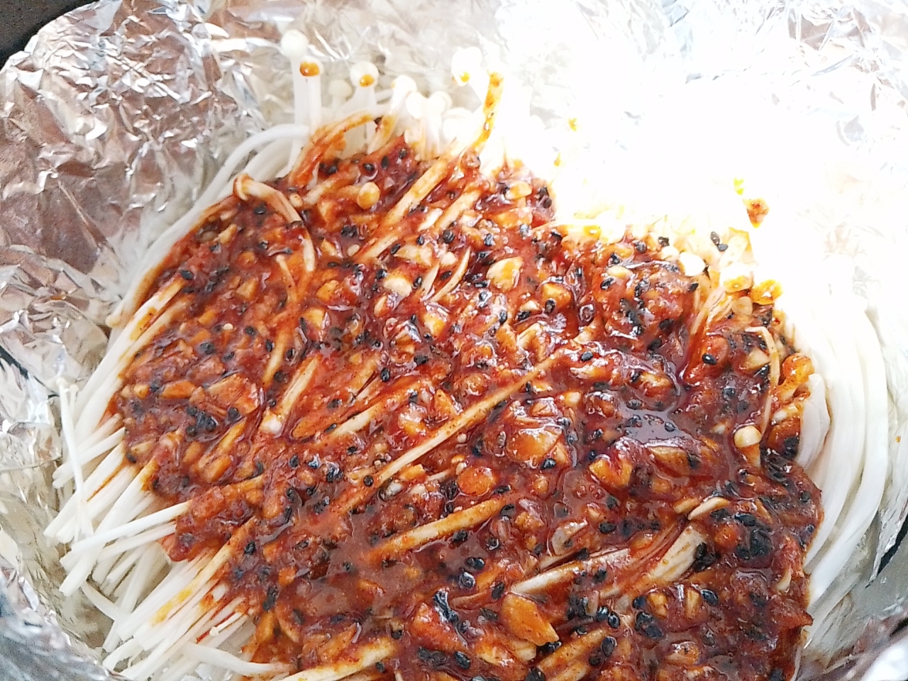 ㊙️制酱料❗️巨好吃烤金针菇！