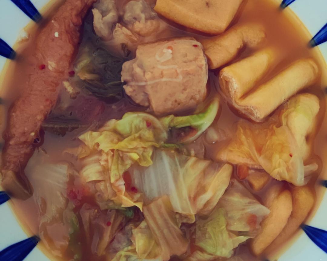 番茄泡菜粉丝汤的做法