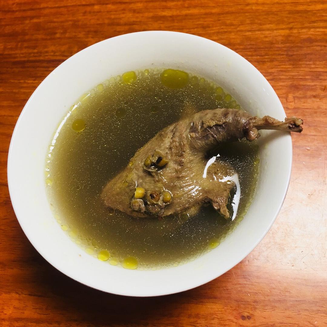 老鸽绿豆汤（去胎毒）