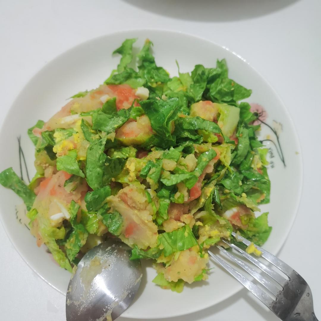 土豆泥生菜沙拉