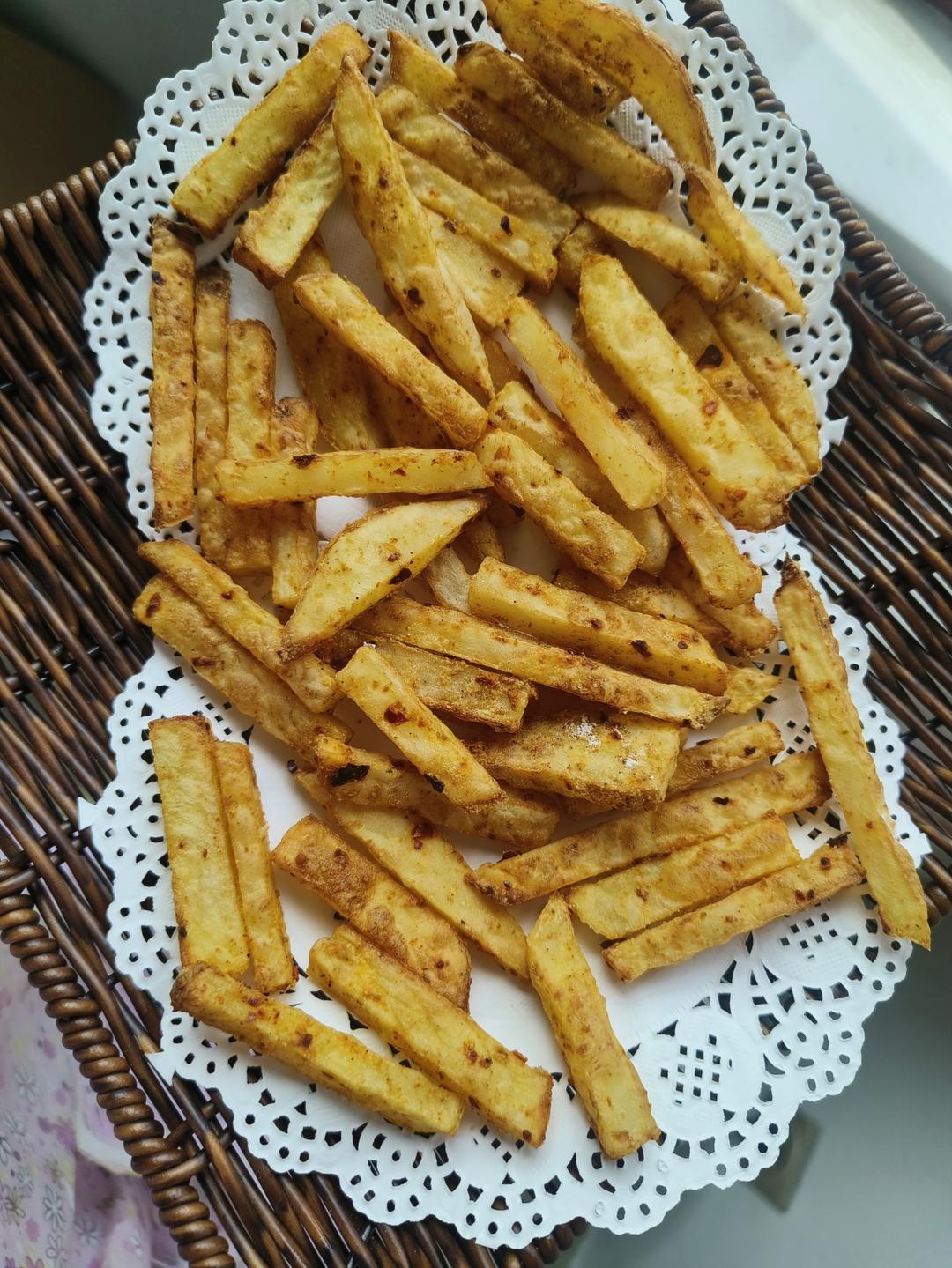 最简单炸薯条，比买的还好吃
