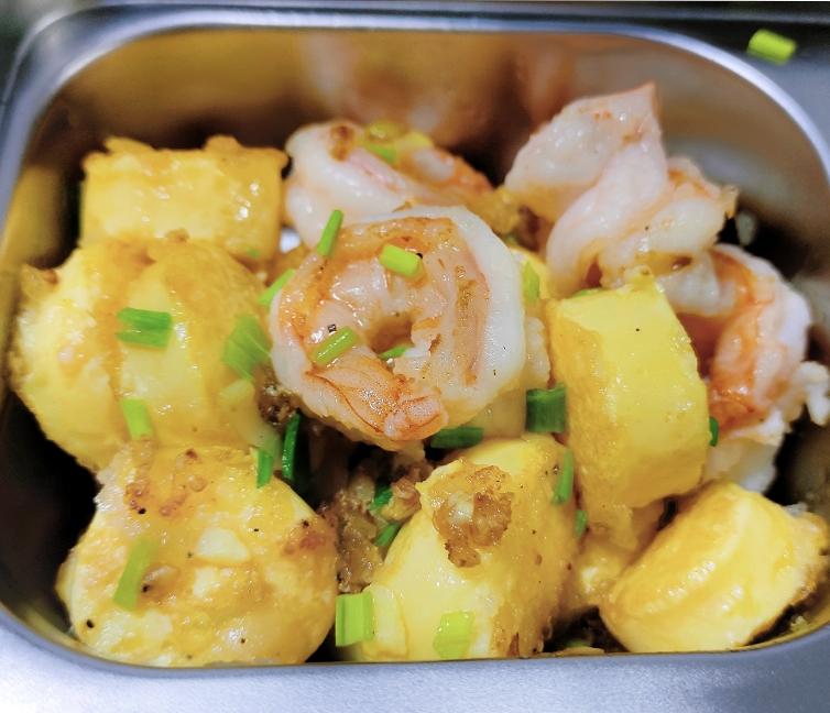 日本豆腐烧虾仁