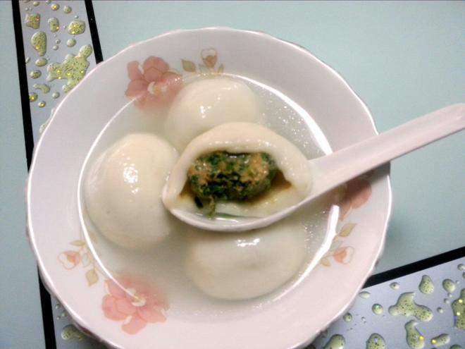 上海本地荠菜肉汤团的做法