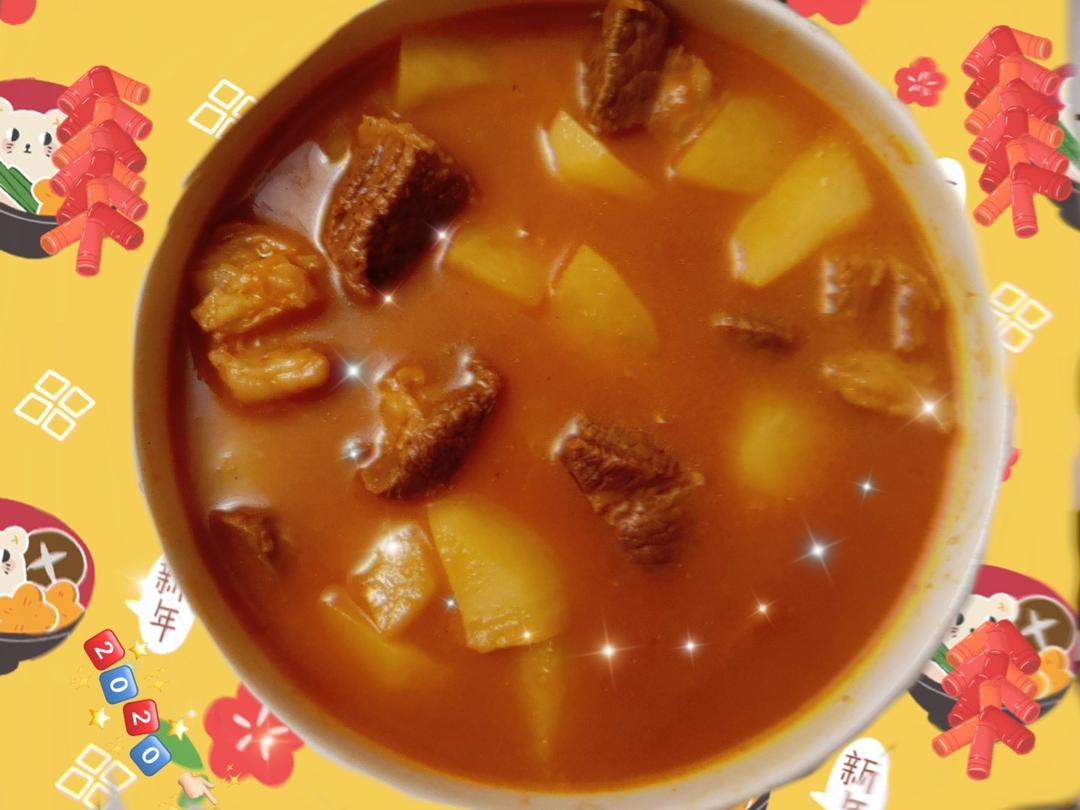 汤浓肉嫩的番茄牛腩，牛腩软烂秘法