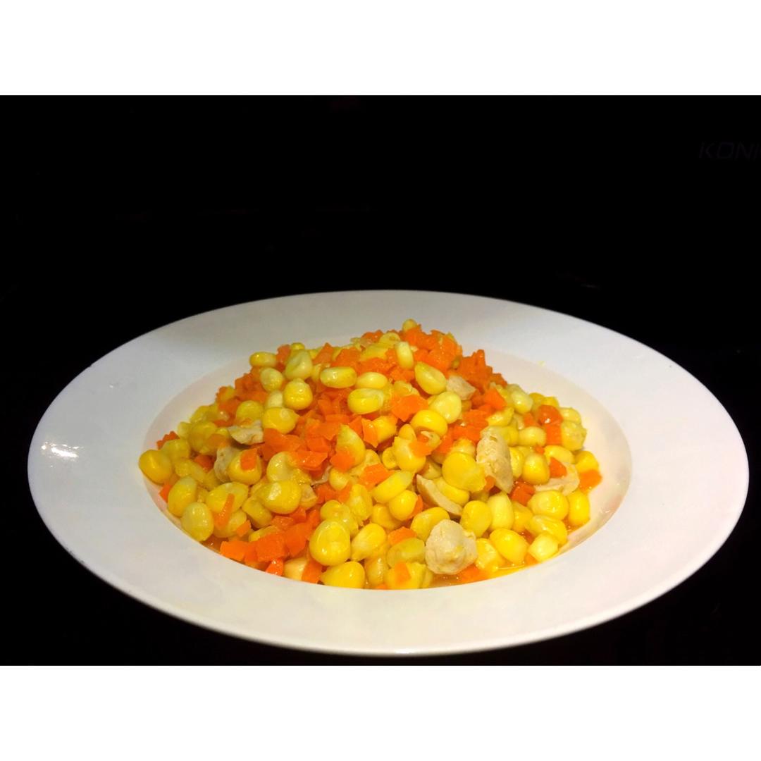 胡萝卜玉米炒黄瓜