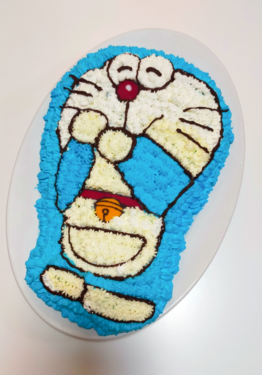 哆啦A梦蛋糕的做法